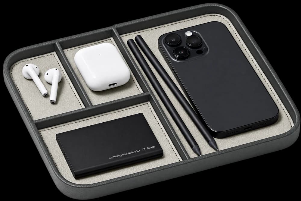 Nordik By Design Leather Valet Tray